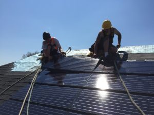 Installing SunTegra Solar panels